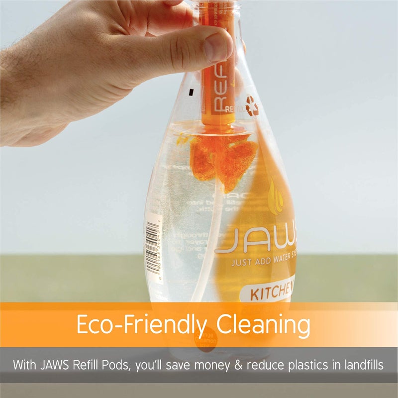 JAWS Cleaners Home Cleaning Kit, Multi-Surface Kitchen, Glass, Shower and Hardwood Floor, 2 Refill Pods Included. Refillable Cleaning Supplies. - Image 3
